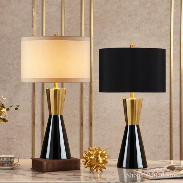 

luxury american desk lamp bedroom decoration simple modern living room led beds bedside lampara de mesa e27 table lamps