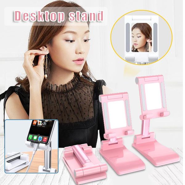 

cell phone mounts & holders deskmobile stand foldable lifting live broadcast net class lazy multi-function