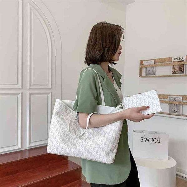 

storage baagnew 2021 summer versatile one shoulder fashion simple big commuting tote large capacity women's baggg bag
