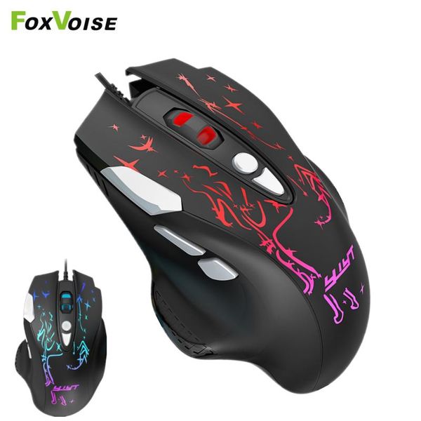 

mice gaming mouse usb wired 8 key optical led mause ergonomic rgb light cable fire button gamer for pc lapcomputer e-sports