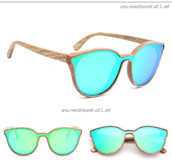 

highend accessories personalized sunglass uv natural wooden bamboo sun glass, Black