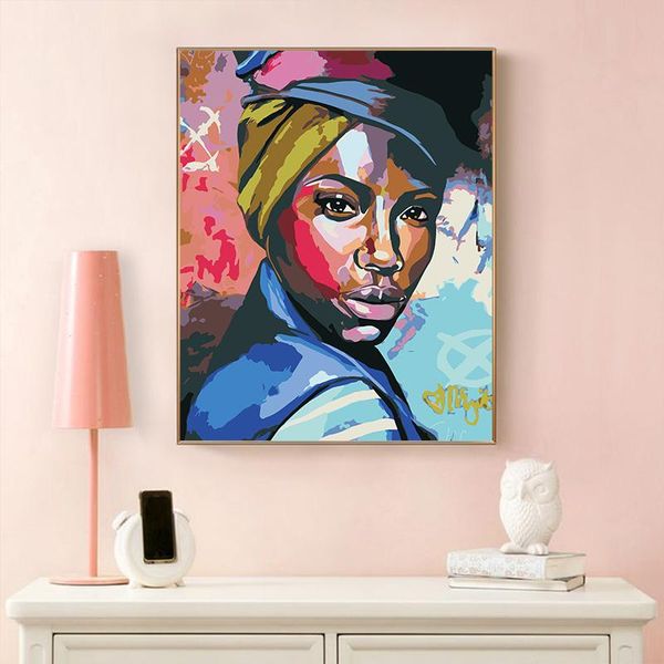

paintings paint by number art painting numbers abstract human female personality living room decorative hanging pictures