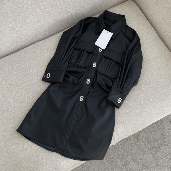 

women's jackets early autumn of 2021 the tooling leather coat 1019, Black;brown