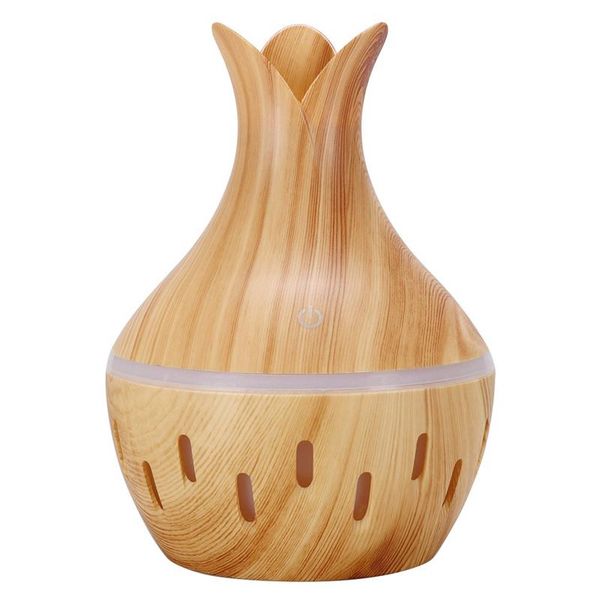 

-electric humidifier essential aroma oil diffuser wood grain air usb mini mist maker led light fragrance lamps