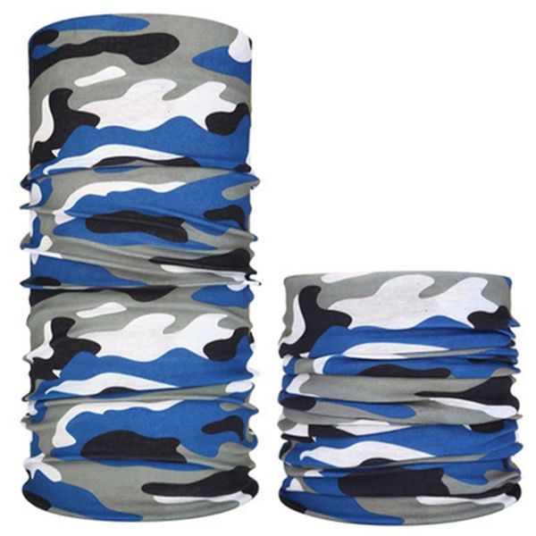 

scarves military army camouflage series pattern bandanas sports ride bicycle motorcycle turban magic headband veil scarf, Blue;gray