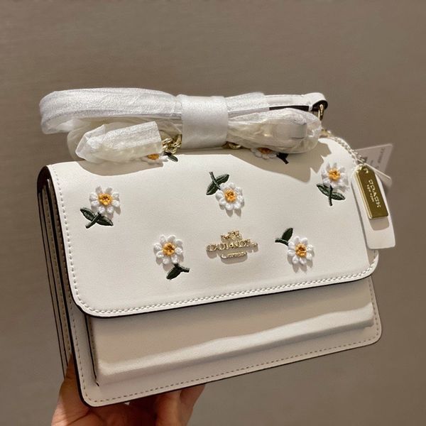 

bag female 2021 new c kou family daisy organ single shoulder underarm bag head leather crossbody bag 38l7 ysj