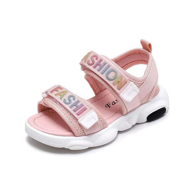 

baby girls sandals summer fashion children & toddler beach shoes kids comfortable casual size 22-37, Black;red