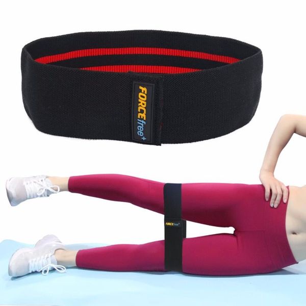 

resistance bands force fitness women hip band soft non-slip cotton loops expender for gluteus squats workout