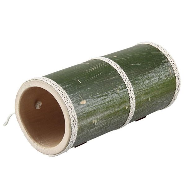 

small animal supplies 1pc creative hamster bamboo tube tunnel plaything (random color)
