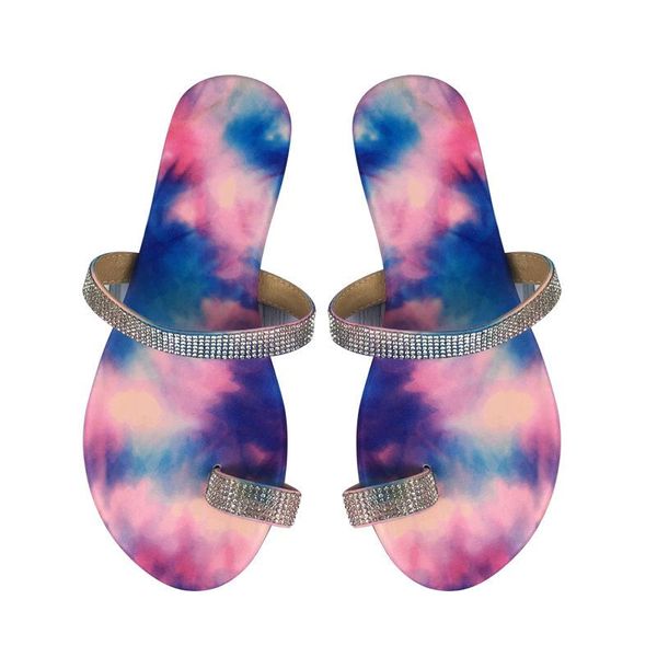 

design toe-covered rhinestone women slides fashion cozy flat diamond bling slippers shoes large size outside sandals, Black