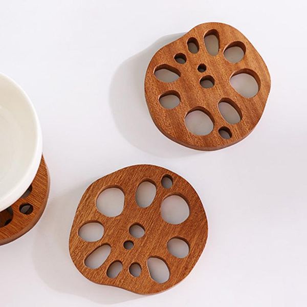 

mats & pads lotus root cup mat ebony anti-scald coffee insulation