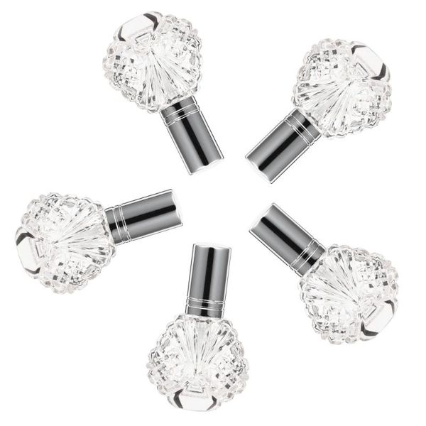 

storage bottles & jars 5pcs glass spray empty refillable for essential oils perfume