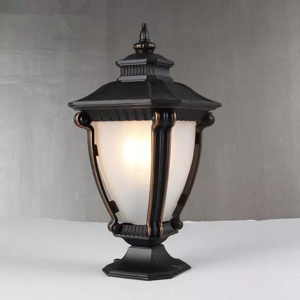 

outdoor wall lamps european square column park retro waterproof rust-proof lamp garden balcony villa simple gallery