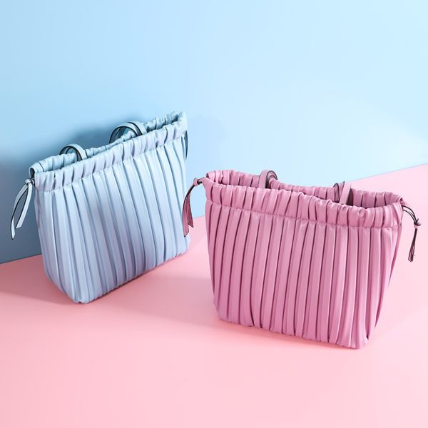 

evening bag tote versatile large capacity pleated handbag