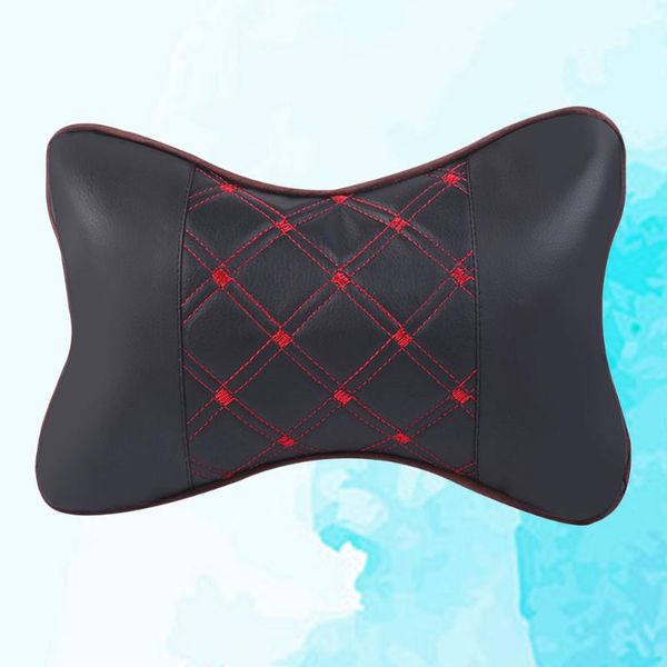 

seat cushions car neck pillow breathable headrest pad support cushion auto (black)