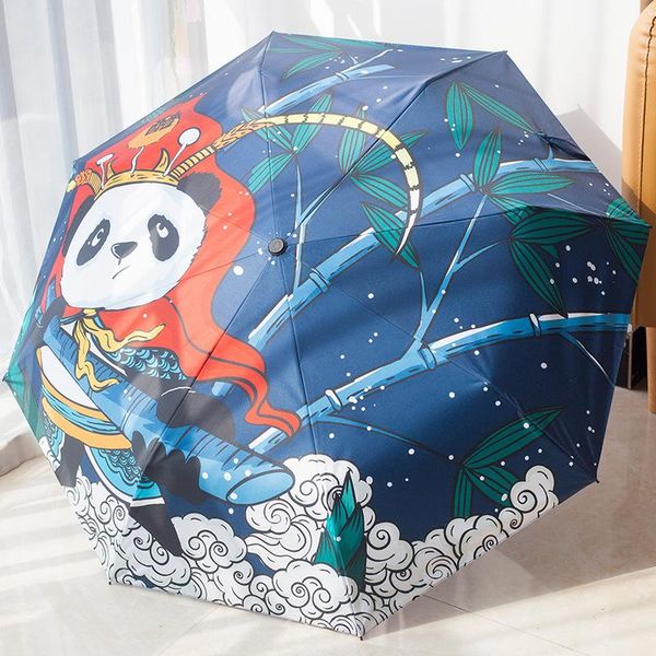 

umbrellas fashion three-fold folding sun umbrella rain women uv protection parasol paraguas