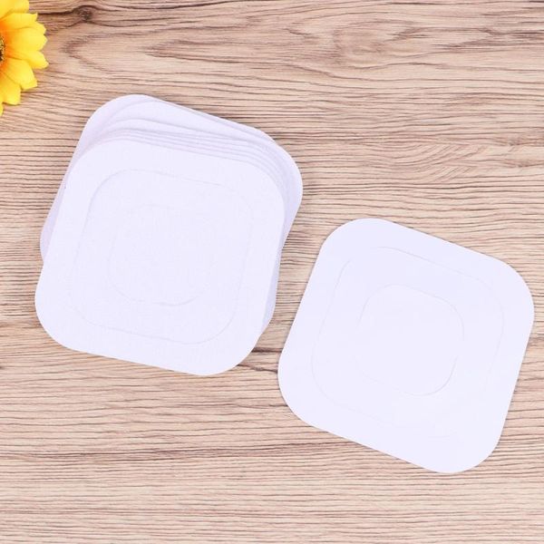 

bath mats 10pc square anti-slip stickers waterproof wear-resistant self-adhesive for bathroom bathtub swimming pool (white)
