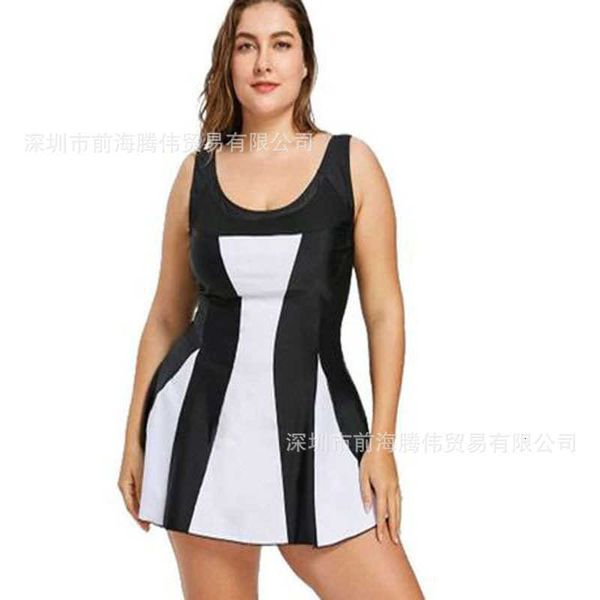 

2021 mh stitching boxer pants feipo jiafei women's swimsuit, White;black