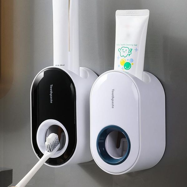 

bathroom accessories automatic toothpaste dispenser squeezing wall mounted racks without punching squeezers s bath accessory set