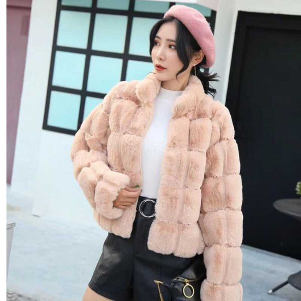 

women's fur & faux autumn and winter furry thick coat warm short long sleeve solid color fashion classic temperament female casual, Black