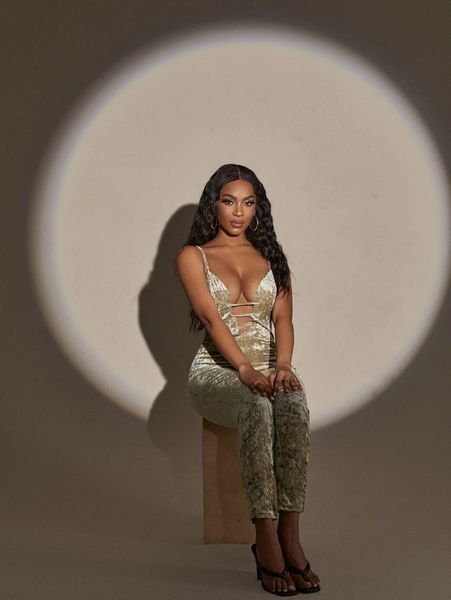 

cut out velvet cami jumpsuit j2k6#, White