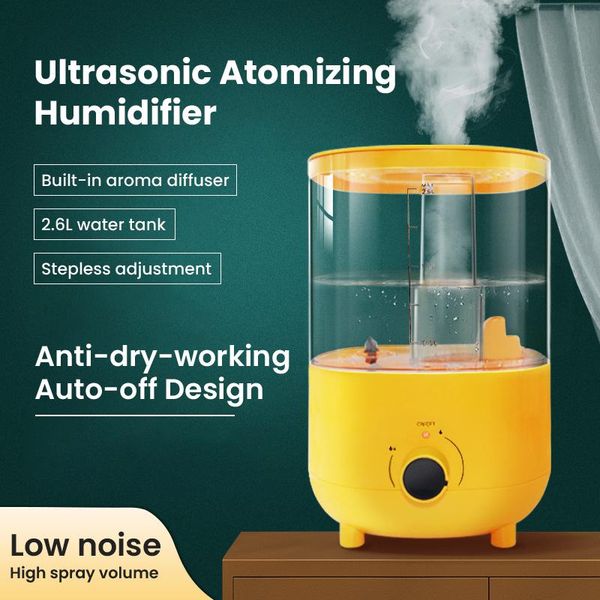 

humidifiers 2.6l air humidifier electric difusor for home aromatherapy ultrasonic essential oil aroma diffuser large capacity