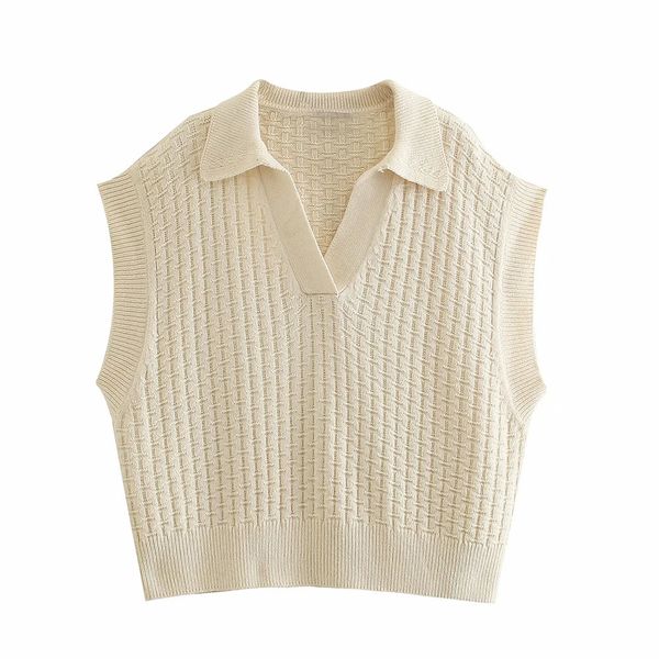 

women simplicity v-neck sleeveless knit vest sweater pullover tank fashion waistcoat femme 210520, Black;white