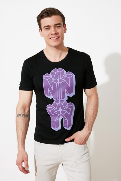 

men's t-shirts trendyol male t-shirt tmnss21ts2235, White;black