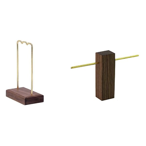 

jewelry pouches, bags 2 pcs rack ring hanger earring frame bracket, a & b, Pink;blue