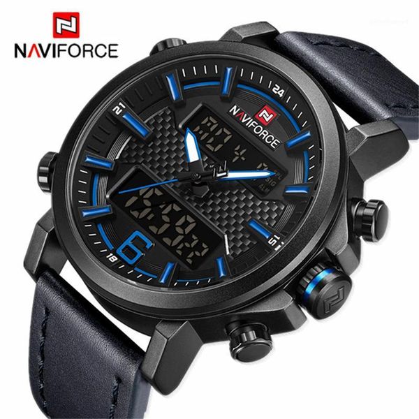 

wristwatches naviforce business full steel men watch quartz waterproof sports watches relogio masculino, Slivery;brown