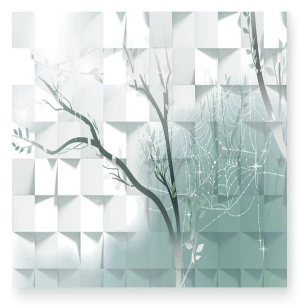 

wallpapers simple personality geometric tree wallpaper wall painting 3d for room