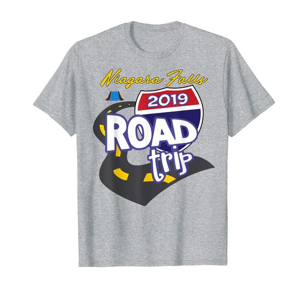 

2019 niagara falls road trip t-shirt, White;black
