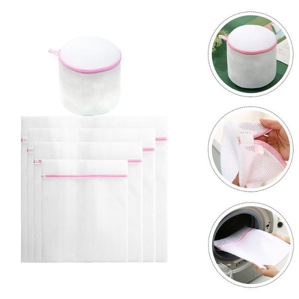 

laundry bags 5pcs underwear wash bag washer zipper )