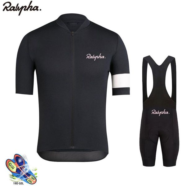 

racing sets ralvpha bike jersey set men's summer short sleeves mallot ciclismo hombre verano 2021 fashion outdoor mtb road cycling clot, Black;blue