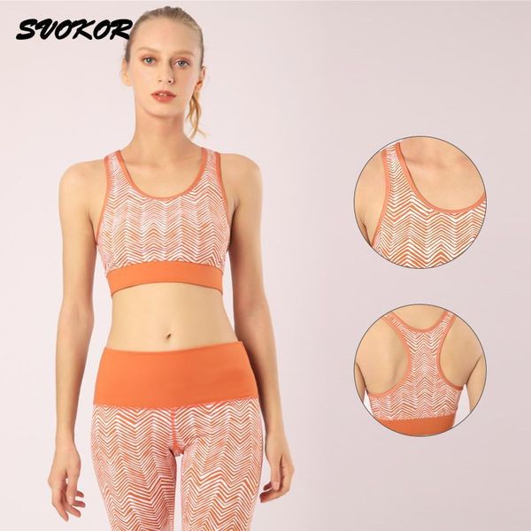 

yoga outfit svokor striped print suit seamless fitness sportswear running workout sports set shockproof bra leggings tracksuit