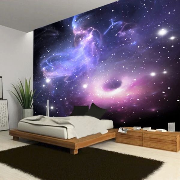 

custom 3d wall modern starry sky wallpaper bedroom living room restaurant backdrop wall decor mural