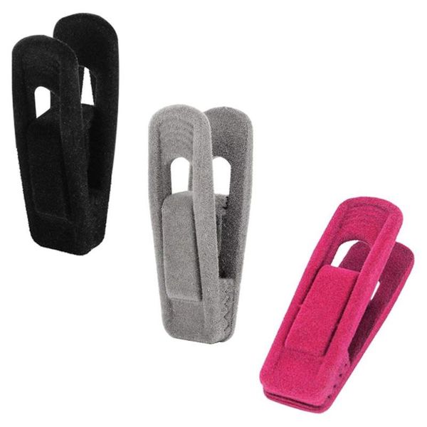 

clothing & wardrobe storage 20pcs/set velvet hanger clips flocked useful pants clothes nonslip clip drying racks durable windproof