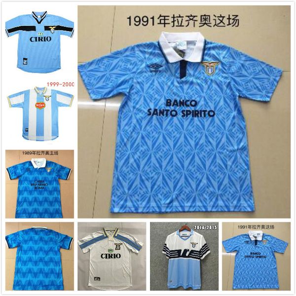 

retro lazio soccer jerseys 1989 1992 1999 2000 2014 nesta crespo salas mihajlovic veron stankovic inzaghi nedved 91 92 99 00 football shirt, Black;yellow