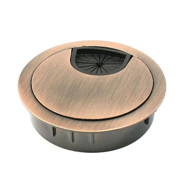 

furniture accessories computer desk metal grommets wire cable hole round red-bronze