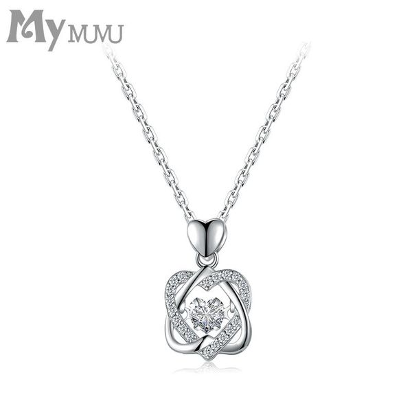 

my mumu 925 sterling silver fashion heart necklace personalized pendant 2021 wear accessories chains