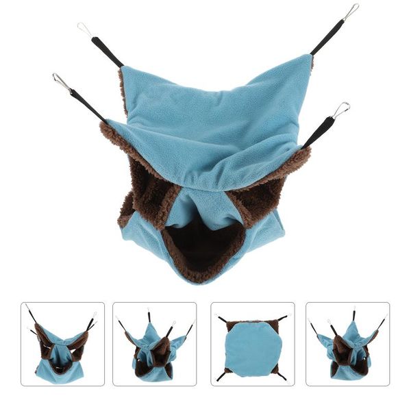 

cat beds & furniture three layers hamster hammock lint pets hanging nest warm bed