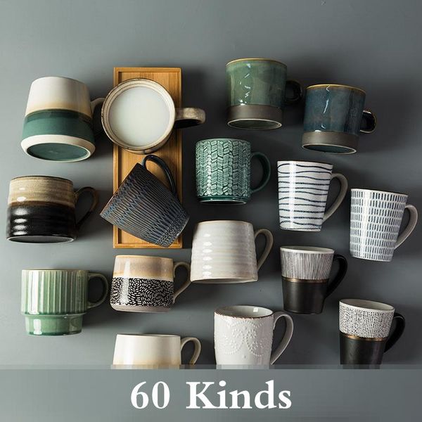

mugs coffee cup mug tea hand-painted pattern ceramic water creative handmade art with handle tumbler travel cups