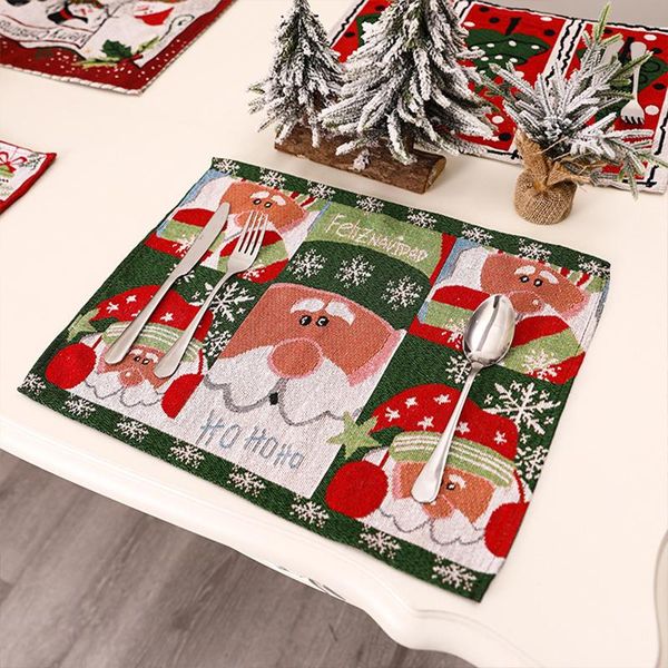 

mats & pads merry christmas placemat ornament kitchen decoration for home table decor xmas year gifts