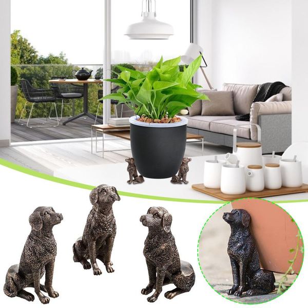 

planters & pots cute animal retrievers potty feet decorative resin craft gift flower pot support crafts base decoration