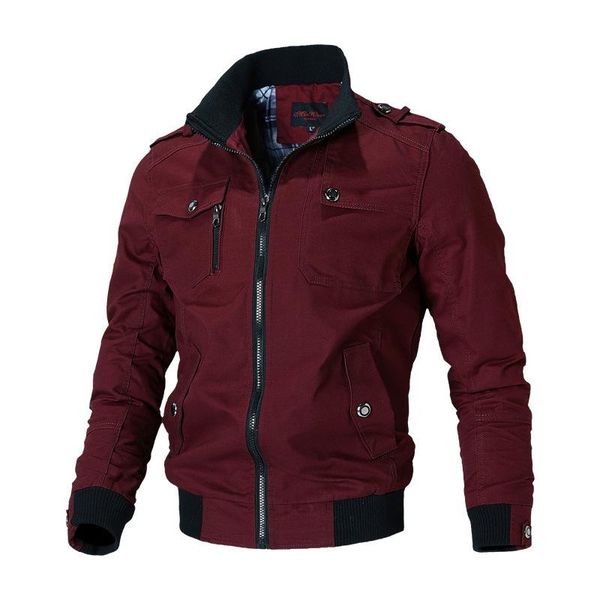 

men's jackets bomber jacket men fashion casual windbreaker coat 2021 spring autumn outwear stand slim military mens, Black;brown