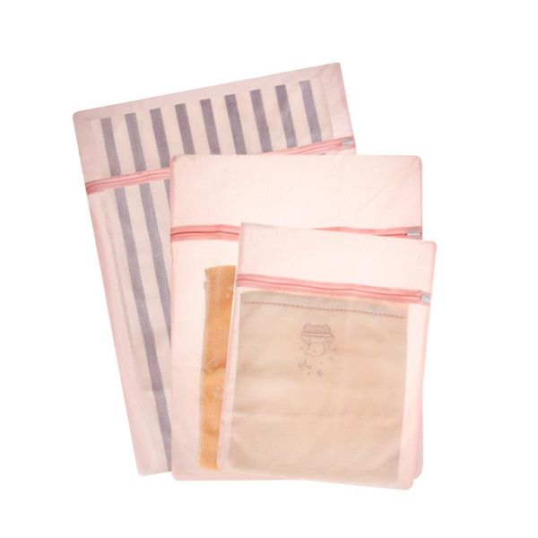 

3pcs/set zippered mesh laundry wash bags for delicates lingerie socks underwear