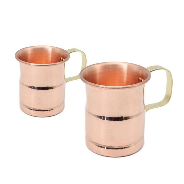 

cups & saucers 1pcs pure copper beer cup handcrafted moscow mule milk drinkware coffee