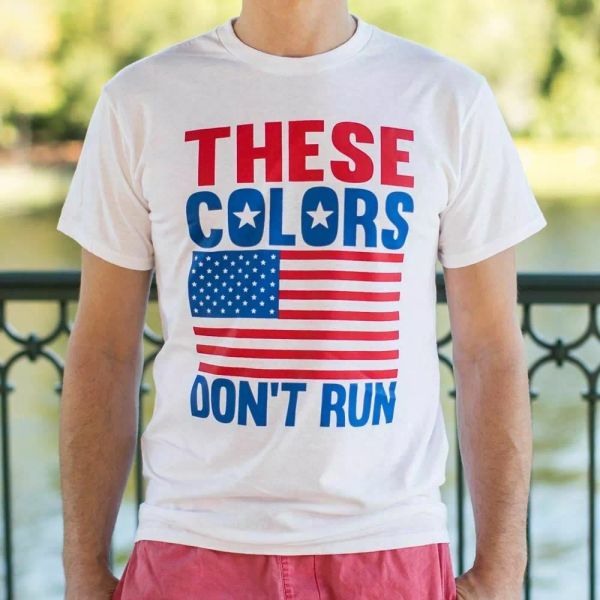 

these colors don't run t-shirt | mens short sleeve graphic t-shirt, White;black