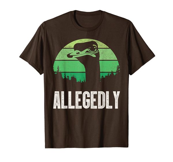 

allegedly ostrich t shirt funny bird lover t-shirt, White;black