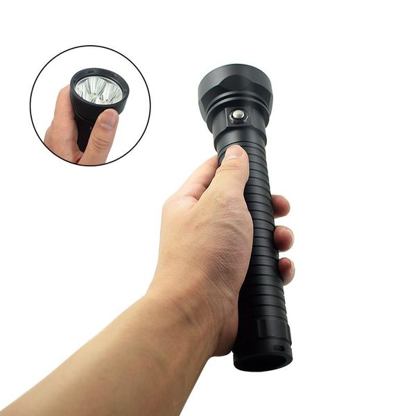 

powerful 4 modes scuba flashlights super bright waterproof xm-l2 led diving tactical portable outdoor hiking torch torches